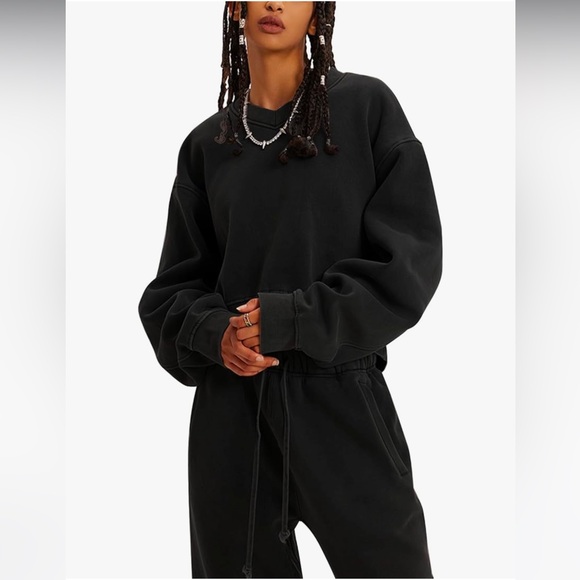 Black, 2 piece sweat set by flygo - Picture 4 of 6